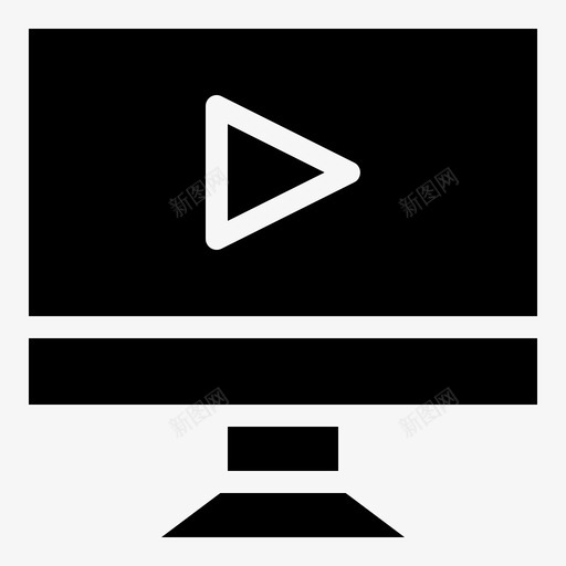 监视器计算机视频svg_新图网 https://ixintu.com 监视器 计算机 视频 用户界面 字形