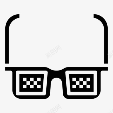 针孔眼镜孔医学图标