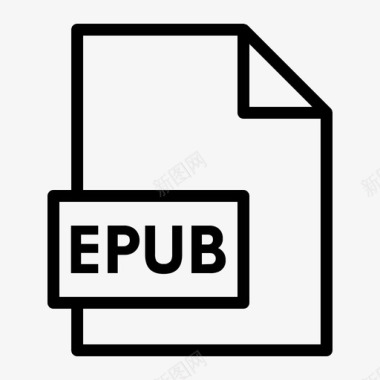 文件格式文档epub图标