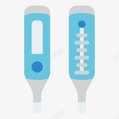 温度计医用238扁平图标