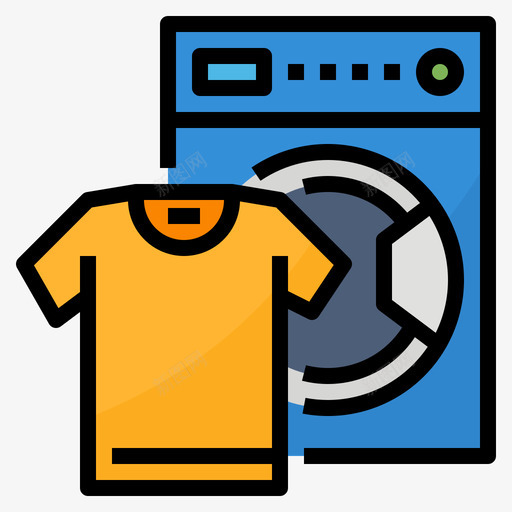 洗衣房预算和费用2线性颜色svg_新图网 https://ixintu.com 洗衣房 预算 费用 线性 颜色