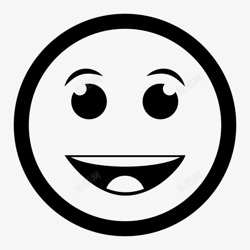 开心笑脸表情符号享受svg_新图网 https://ixintu.com 开心 笑脸 表情 符号 享受