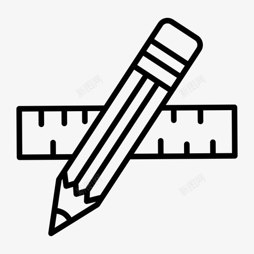 几何工具绘图铅笔svg_新图网 https://ixintu.com 几何 工具 绘图 铅笔 尺子 文具 教育