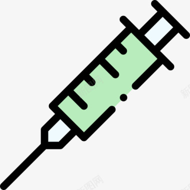 疫苗接种instagram重点报道宠物线性颜色图标