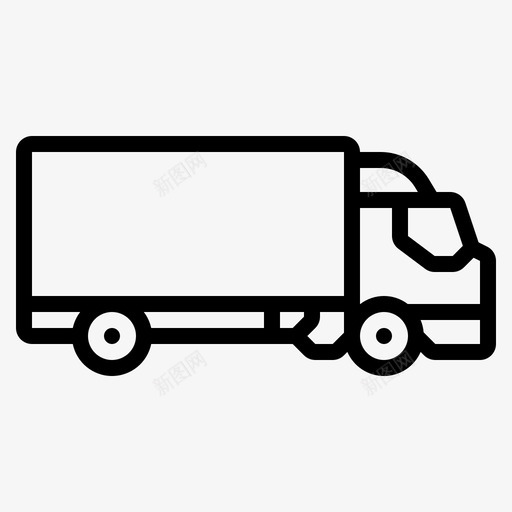 铰接式货车汽车物流svg_新图网 https://ixintu.com 铰接 货车 汽车 物流运输 运输 轮廓 图标