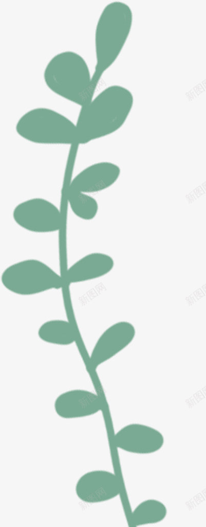绿色叶子5植物png免抠素材_新图网 https://ixintu.com 绿色 叶子 植物