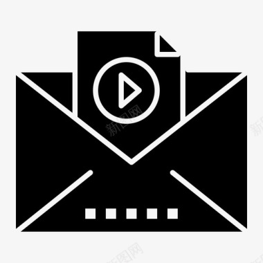 电子邮件营销视频图标