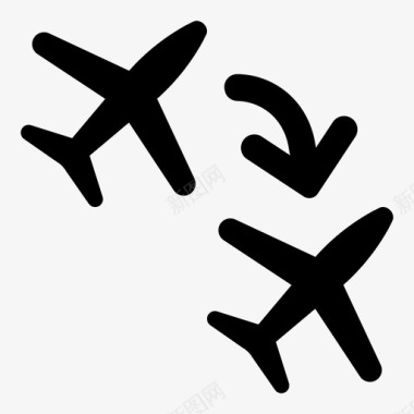航班接送机场兑换图标