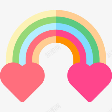 彩虹instagramhighlightstories婚礼1公寓图标