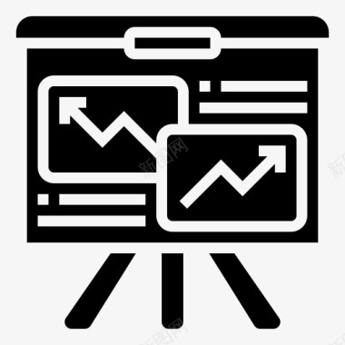 分析研究和分析3字形图标