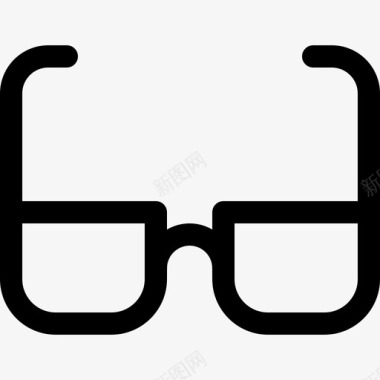 眼镜10岁线性图标