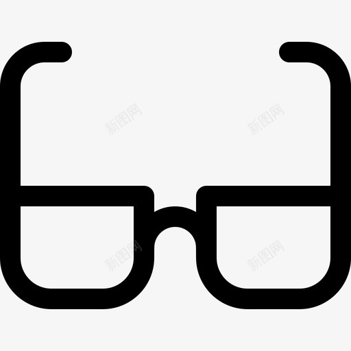 眼镜10岁线性svg_新图网 https://ixintu.com 眼镜 线性