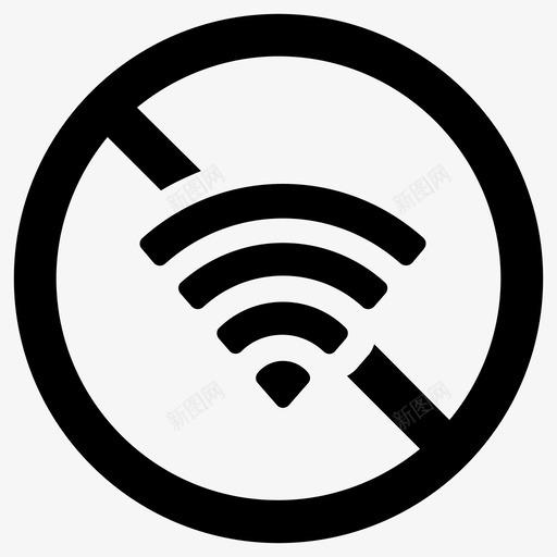 没有wifi断开连接禁止上网svg_新图网 https://ixintu.com 连接 禁止 没有 有没有 断开 上网 信号 不允许