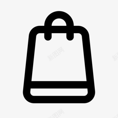 购物袋电子商务网店图标