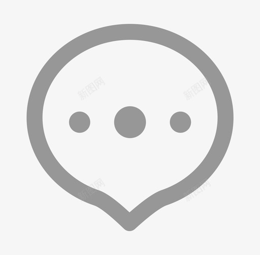icon聊天未选中01svg_新图网 https://ixintu.com 聊天 选中
