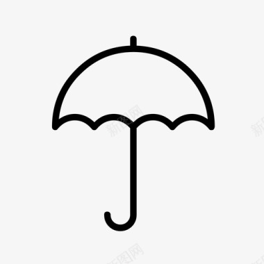 雨伞秋天下雨图标