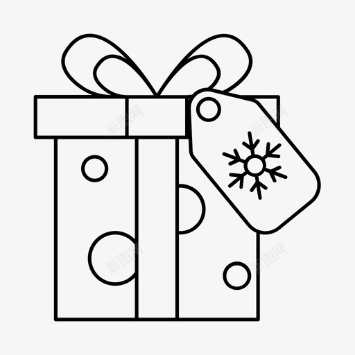 有标签的礼品盒圣诞节圣诞老人svg_新图网 https://ixintu.com 标签 礼品盒 圣诞节 圣诞老人 冬天