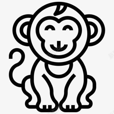 猴子动物动物王国图标