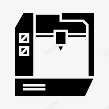 3d打印机仪器机器图标