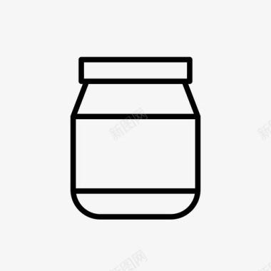 罐子容器玻璃罐图标