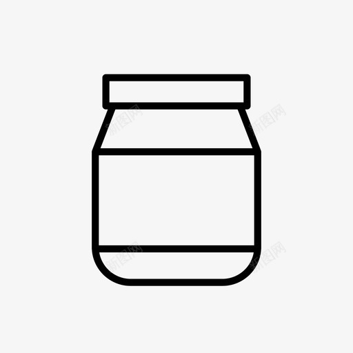 罐子容器玻璃罐svg_新图网 https://ixintu.com 罐子 石匠 容器 玻璃 早餐