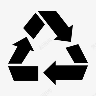 回收再利用废物图标