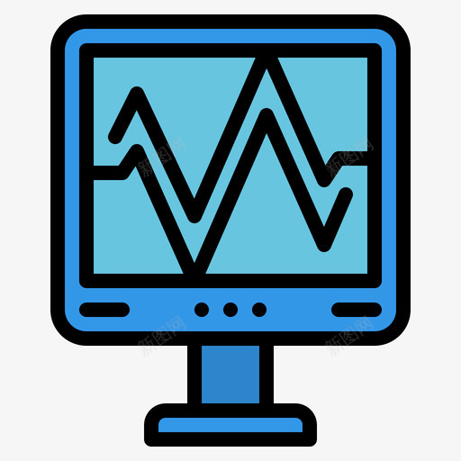 监视器医用239线性颜色svg_新图网 https://ixintu.com 监视器 医用 线性 颜色