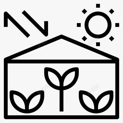 温室农业智能1线性svg_新图网 https://ixintu.com 温室 农业 智能 线性