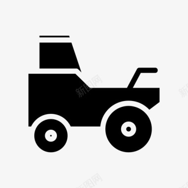 拖拉机农业农业和园艺图标