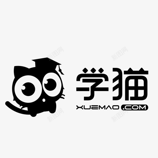 学猫个人中心LOGOsvg_新图网 https://ixintu.com 学猫 个人 中心