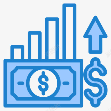 金钱金融170蓝色图标