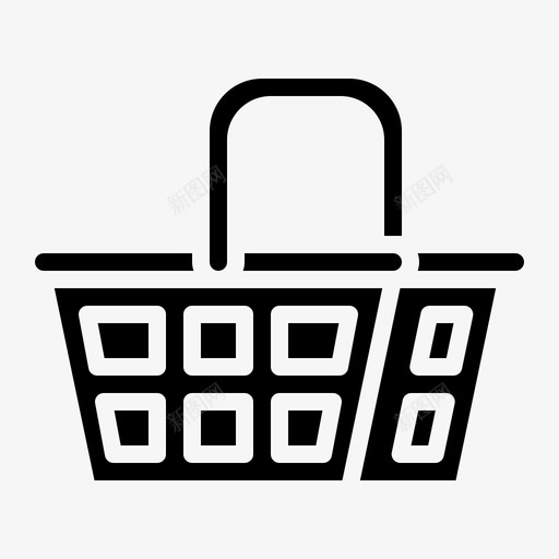 购物篮购买超市实心svg_新图网 https://ixintu.com 购物篮 购买 超市 实心