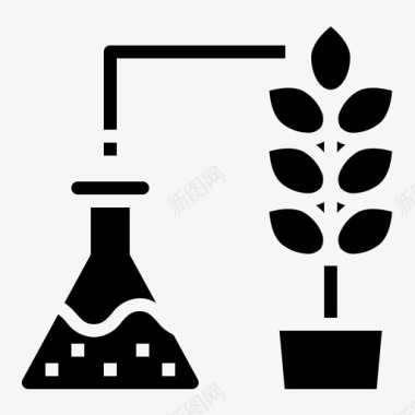 化学农业智能固体图标