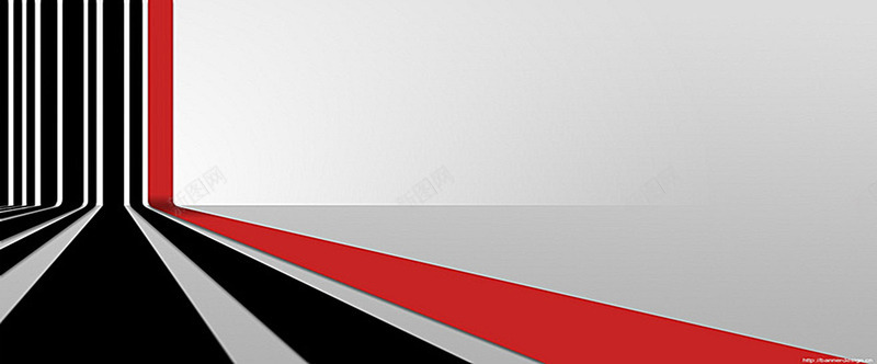 横幅广告促销红色条纹黑色条纹立体感现代banner背景