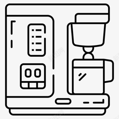 咖啡机电子设备家用电器图标