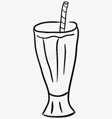 果汁杯饮料奶昔图标