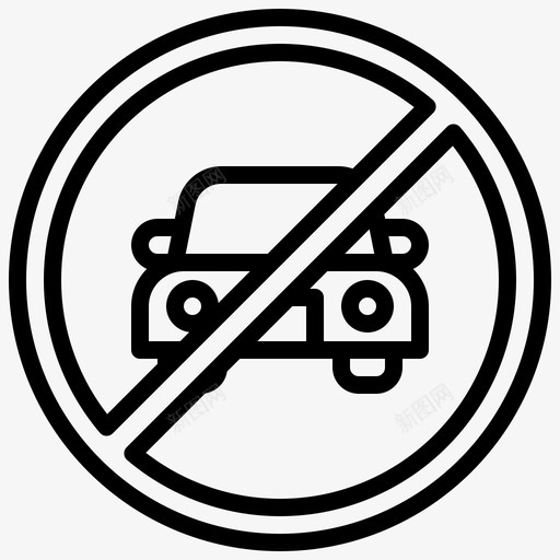 禁止停车29号停车场直线型svg_新图网 https://ixintu.com 禁止 停车 车号 停车场 直线 线型