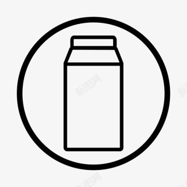 牛奶标志早餐乳制品图标