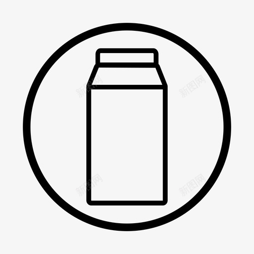 牛奶标志早餐乳制品svg_新图网 https://ixintu.com 标志 牛奶 乳制品 早餐 果汁 食品