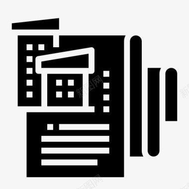 文件房地产和财产1填写图标