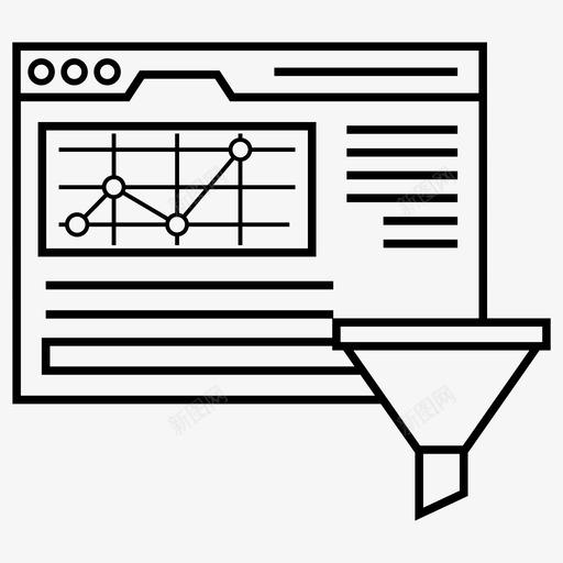 漏斗分析分析商业智能svg_新图网 https://ixintu.com 漏斗 分析 商业智能 转化率 一套 案例 研究 白皮书 商业 报告 向量