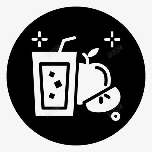 苹果酒饮料苹果汁饮料svg_新图网 https://ixintu.com 苹果 果酒 饮料 水果 果汁饮料 感谢 第一天 黑色 填充 减去 前面
