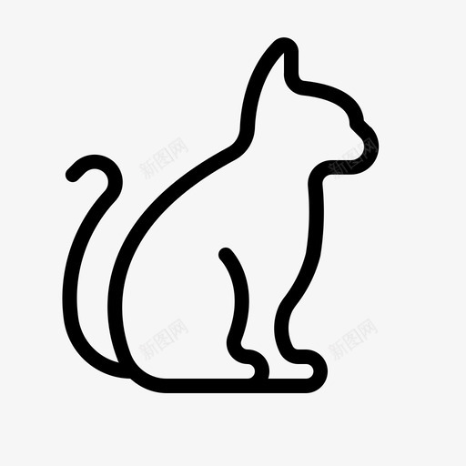 猫动物小猫svg_新图网 https://ixintu.com 宠物 动物 小猫 喵喵