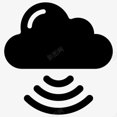 云wifi宽带网络云连接图标