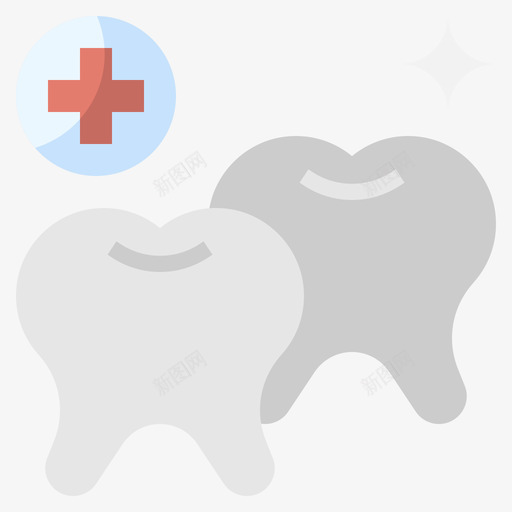 健康牙齿健康79扁平svg_新图网 https://ixintu.com 健康 牙齿 扁平