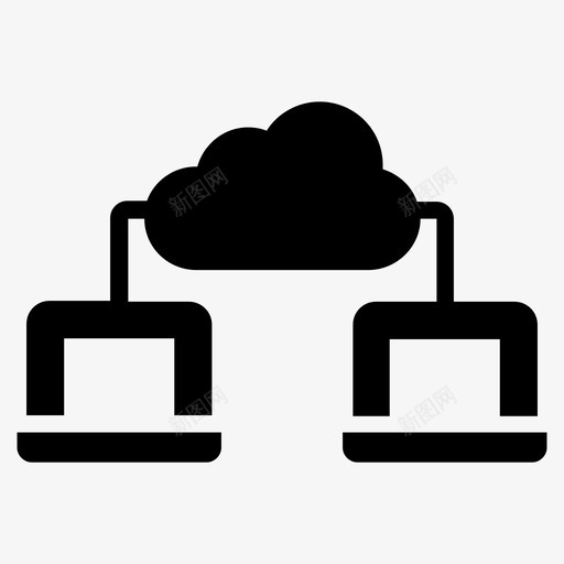 云数据共享云计算云设备svg_新图网 https://ixintu.com 共享 数据 云计算 设备 数据传输 立体 矢量 矢量图 图标