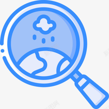 搜索旅游应用程序34蓝色图标
