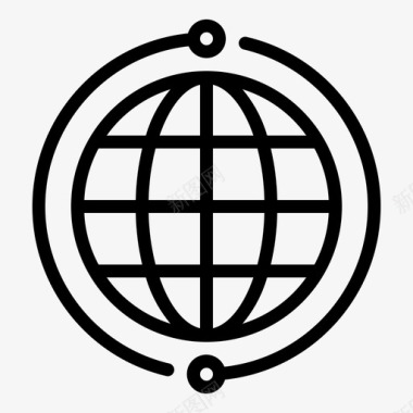 全球市场商业世界图标
