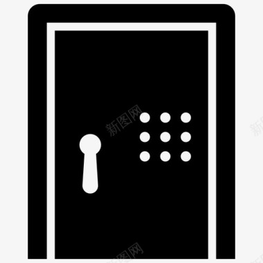 安全门访问控制门传感器图标