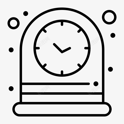 时钟桌子时间svg_新图网 https://ixintu.com 时钟 桌子 时间 手表 时间管理 常规 线路